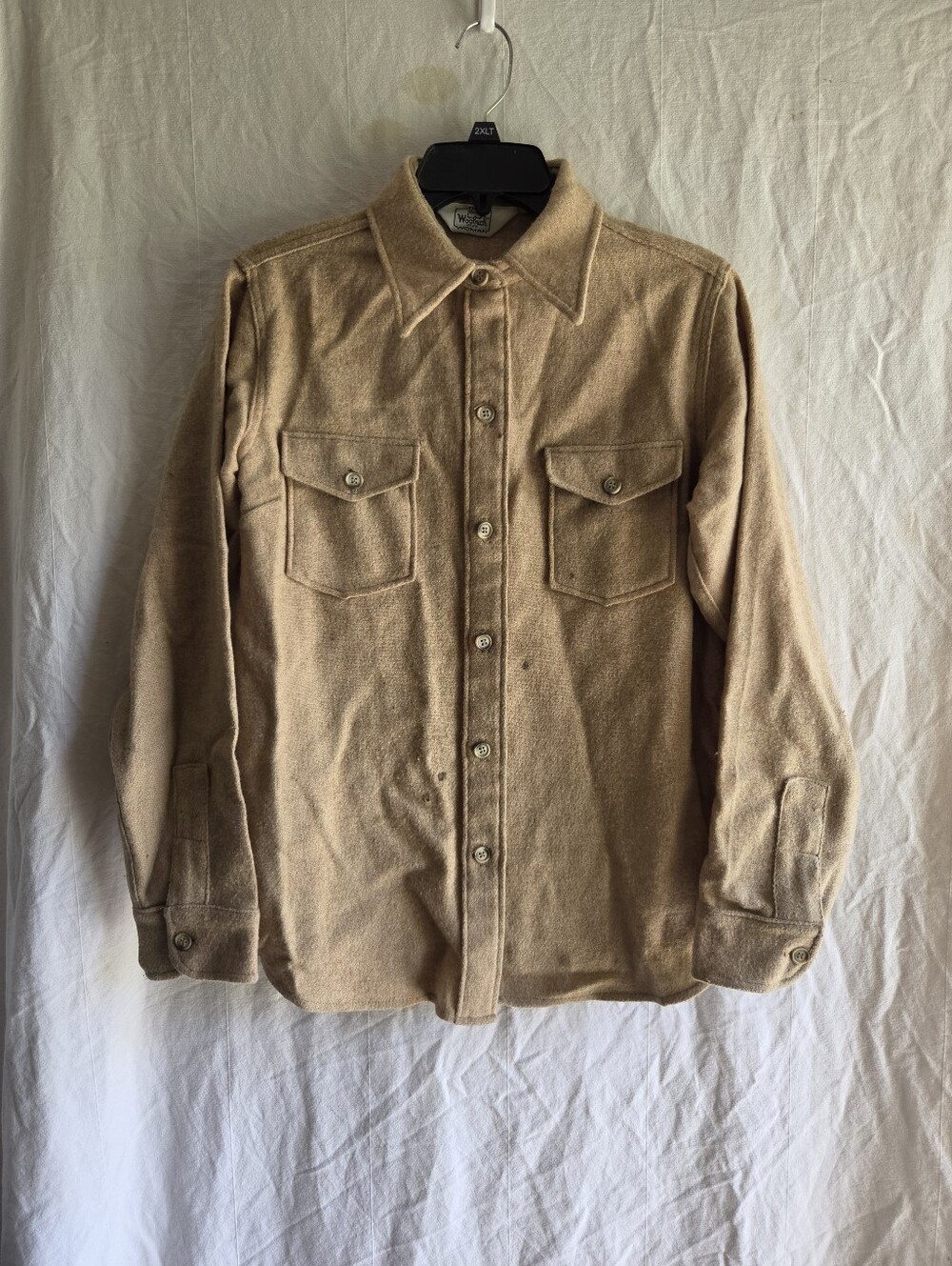 Women’s Vintage Woolrich Wool Button Up Shirt Jacket Made In USA Size 14